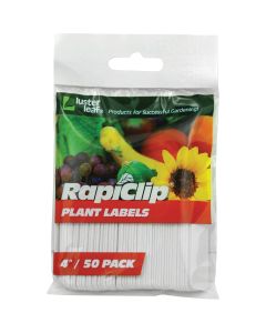 Rapiclip 4 In. Plastic Garden Marker Plant Label (50-Pack)