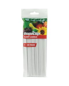 Rapiclip 8 In. Plastic Garden Marker Plant Label (30-Pack)