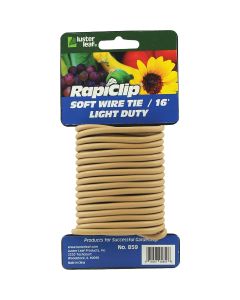 Rapiclip 16 Ft. Brown PVC/Rubber Light-Duty Garden Twist Tie