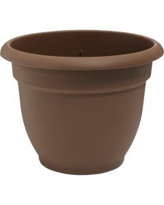 Bloem Ariana 8.8 In. H x 8 In. Dia. Plastic Self Watering Chocolate Planter