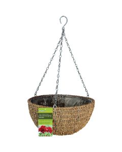 Gardman 14 In. Natural Rope Hanging Plant Basket