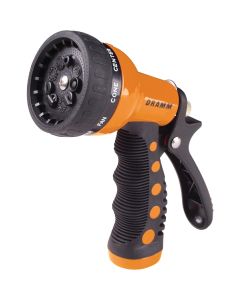 Dramm Heavy-Duty Metal 9-Pattern Nozzle, Orange