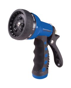 Dramm Heavy-Duty Metal 9-Pattern Nozzle, Blue