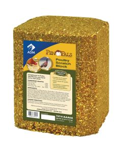 ADM Pen Pals 25 Lb. Poultry Scratch Block Chicken Feed