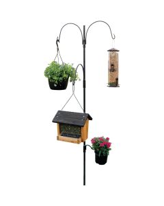 AdjustaPole 7 Ft. Steel Bird Feeder Pole Kit