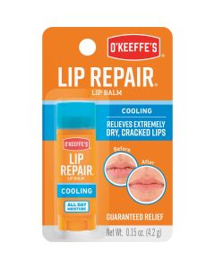 O'Keeffe's Cooling Relief Unflavored Lip Balm, 0.15 Oz.