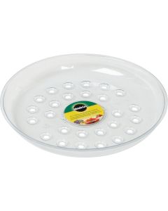 Miracle-Gro 8 In. Clear Plastic Flower Pot Saucer