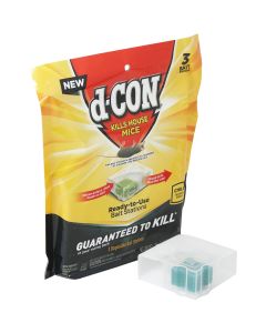 D-Con Disposable Corner Fit Mouse Bait Station (3-Pack)