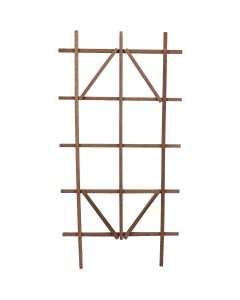 Panacea 48 In. Brown Wood Ladder Trellis