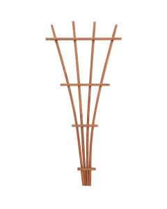 Panacea 48 In. Brown Wood Fan Trellis