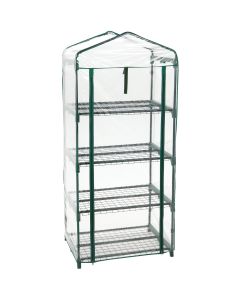 Best Garden 27 In. W. x 63 In. H. x 19 In. D. 4-Shelf Greenhouse