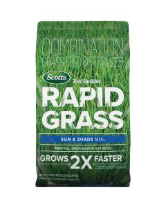 Scotts Turf Builder Rapid Grass 5.6 Lb. 2800 Sq. Ft. Coverage Sun & Shade Mix Seed & Fertilizer Combination