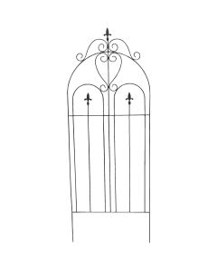 Best Garden Metal Cathedral Black Trellis