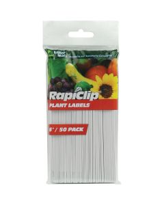 Rapiclip 6 In. Plastic Garden Marker Plant Label (50-Pack)