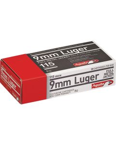 Aguila 9mm Luger 115 Grain FMJ Centerfire Ammunition Cartridges