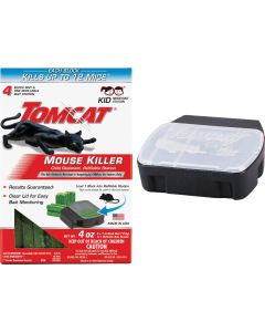 Tomcat Mouse Killer III Refillable Mouse Bait Station (4-Refill)