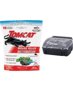 Tomcat Mouse Killer I Refillable Mouse Bait Station (16-Refill)