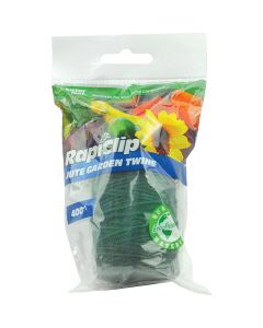 Rapiclip 400 Ft. Green Jute Garden Twine Plant Tie