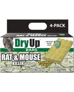 Dry Up Rat & Mouse Killer Moisture Resistant Bars (4-Pack)