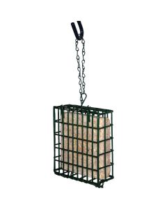 Stokes Select Green 1-Cake Steel Suet Feeder