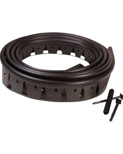 Master Mark Zip Edge 1 In. H. x 20 Ft. L. Black Recycled Plastic Lawn Edging