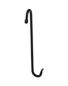 Panacea 8 In. Black Powder-Coated Wrought Iron S-Hook Plant Hanger