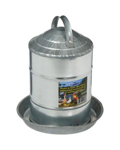 Farm-Tuff 2 Gal. Galvanized Poultry Fountain