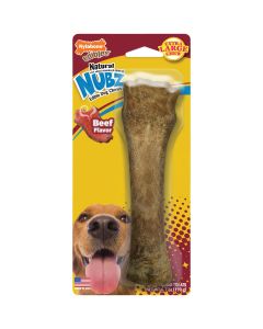 Nylabone Edibles Natural Nubz 6.7 Oz. Beef Flavor Extra Large Chew Bone