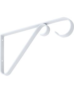 National 6 In. White Steel Hanging Plant Bracket