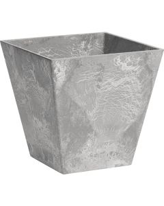 Novelty ArtStone Ella 6 In. W. x 6 In. H. x 6 In. L. Gray Resin Planter