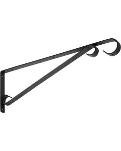 National 15 In. Black Steel Hanging Plant Bracket