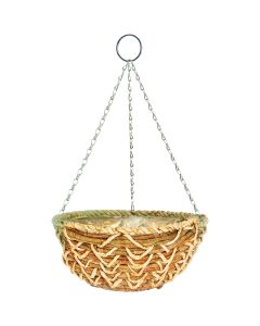 Gardman 14 In. Banana Braid Fiber Woven Hanging Plant Basket