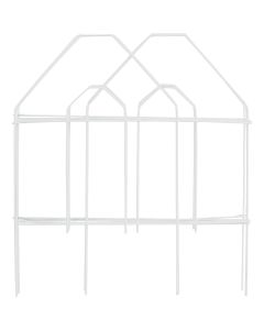 Best Garden 8 Ft. White Galvanized Wire Folding Fence