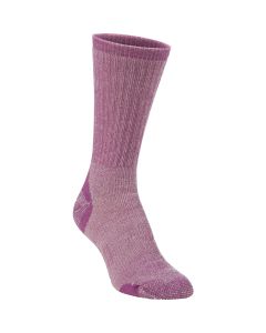 Hiwassee Trading Company Women's Medium Lavender Medium Weight Hiking Crew Sock