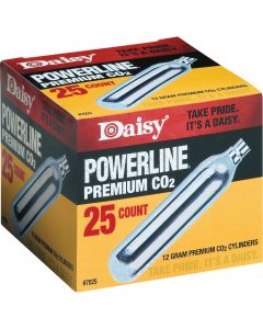 Daisy Powerline Premium 12 Grain CO2 Cylinders (25-Pack)