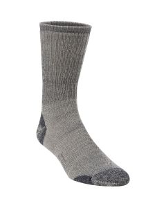 Hiwassee Trading Company Men's Large Charcoal Medium Weight Hiking Crew Sock