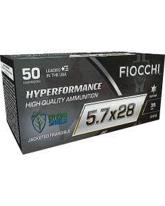 Fiocchi 5.7 x 28mm 35 Grain JF Centerfire Ammunition Cartridges