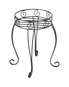 Best Garden Black Steel 21 In. H. Plant Stand