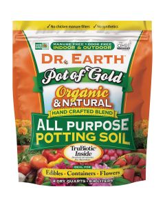 Dr. Earth Pot of Gold 8 Qt. 1/3 Lb. All Purpose Container Potting Soil