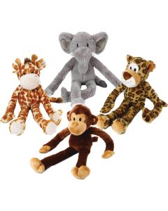 Multipet Swingin' Safari 19 In. Squeaky Plush Dog Toy