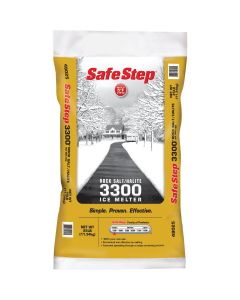 Safe Step 3300 25 Lb. Rock Salt/Halite Ice Melt Large Pellets