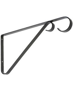 National 9 In. Black Steel Hanging Plant Bracket