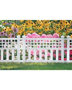 Suncast 20 1/2 In. H x 24 In. L Resin Decorative Border Fence