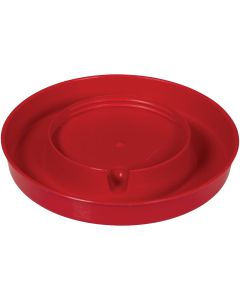 Farm-Tuff 1 Gal. Screw-On Red Polypropylene Poultry Waterer Base