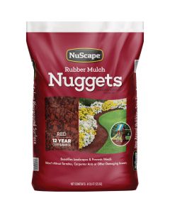 NuScape Red 0.8 Cu. Ft. Rubber Mulch Nuggets