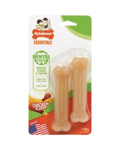 Nylabone Essentials Power Chew Dental Plus Bone Extra Small Dog Toy (2-Pack)