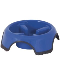 Aspen Pet Skid Stop Plastic Round Large Slow Feed Pet Food Bowl