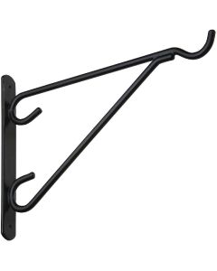 National 12 In. Black Vinyl-Coated Steel Plant Hanger Bracket