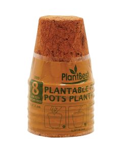 PlantBest 3.25 In. Coconut Coir Plantable Pot (8-Pack)