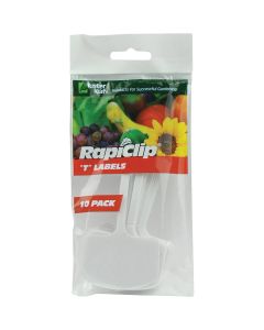 Rapiclip 6 In. Plastic Plant & Garden Marker T-Label (10-Pack)